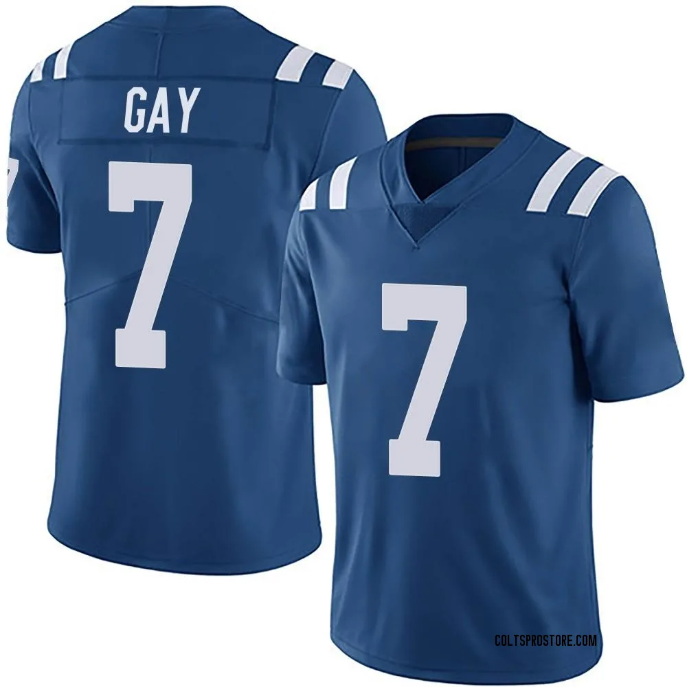 Adult Limited Matt Gay Indianapolis Colts Royal Team Color Vapor Untouchable Jersey